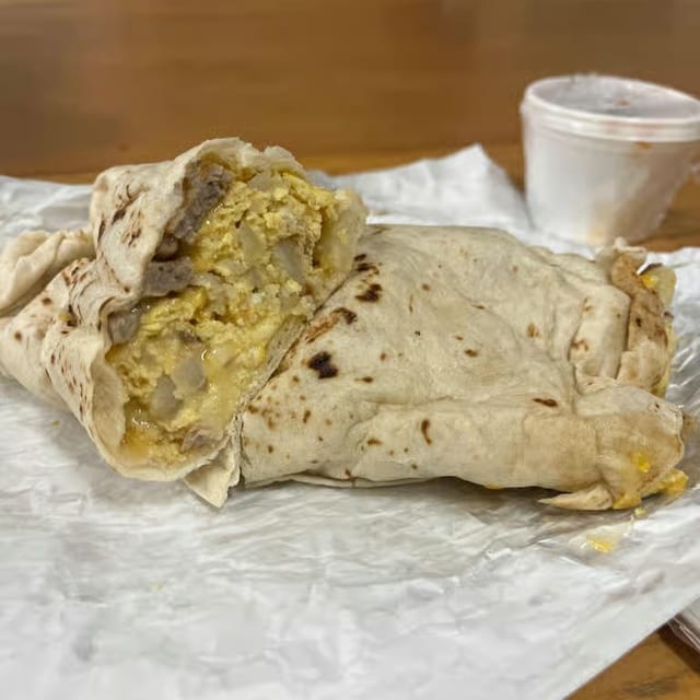 Hand Held Model Foil Burrito.